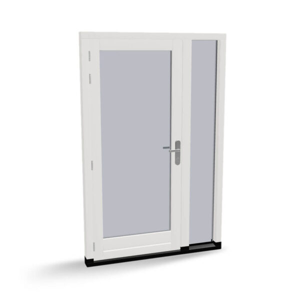 Houten deur met zijlicht, buitendraaiend