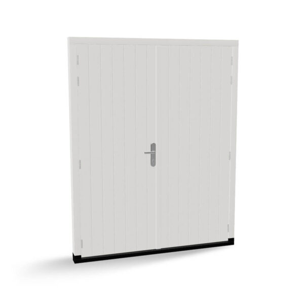 Houten dubbeleplaatdeuren met groeven